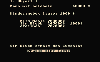 Grosse Kunstauktion (Der) atari screenshot